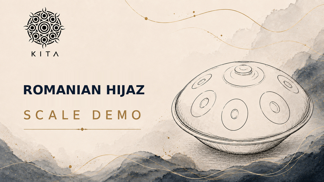 Romanian Hijaz handpan scale
